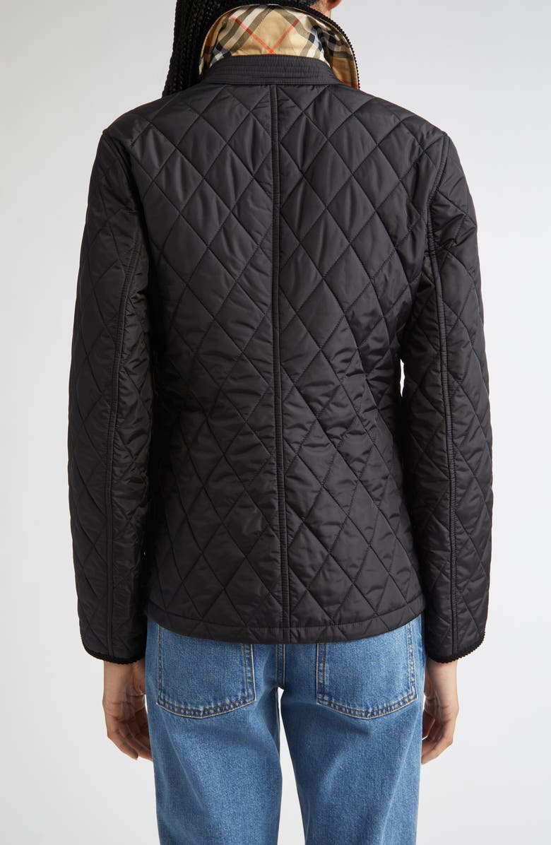 Burberry Quilted Nylon Barn Jacket, Alternate, color,