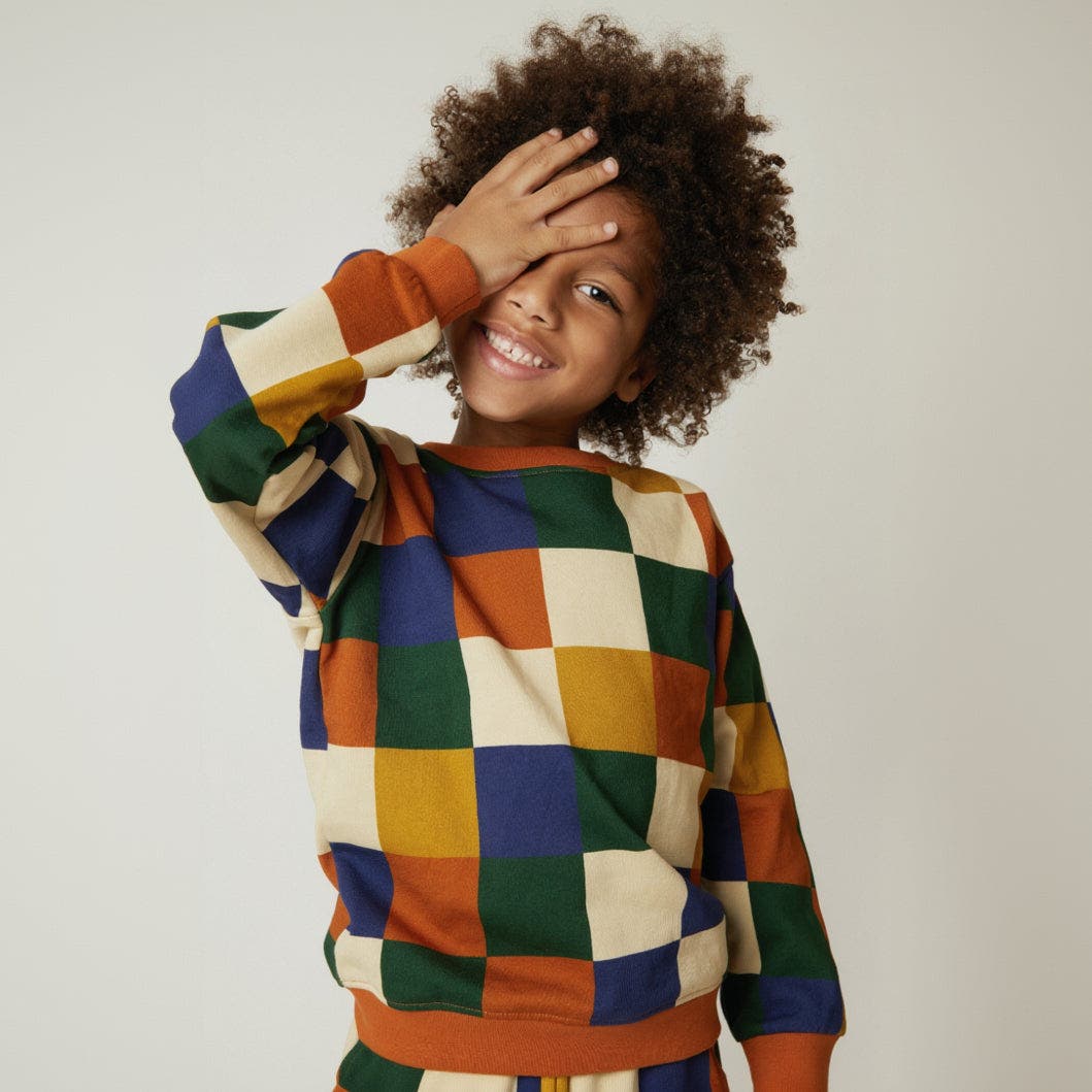 Mon Coeur Fall Checkered Sweatshirt | Nordstrom