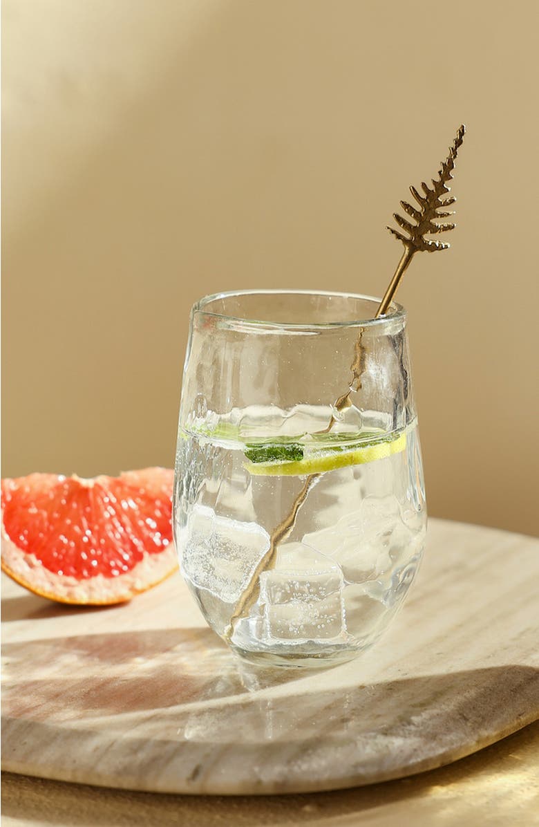 The Collective Home Pebbled Small Glasses - Set of 4, Alternate, color, Clear