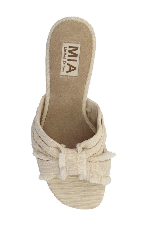 Mia Isandra Block Heel Sandal In Natural