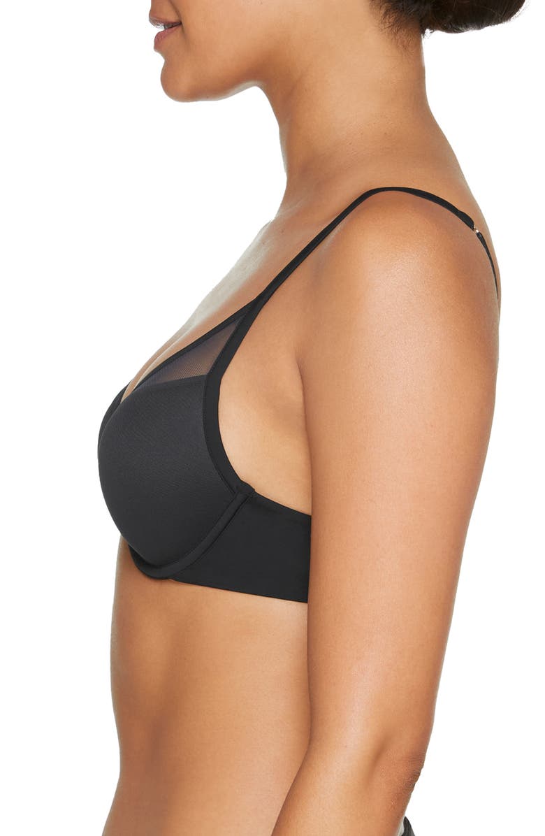 ThirdLove 24/7<sup>®</sup> Classic Uplift Plunge Underwire Bra, Alternate, color, Black