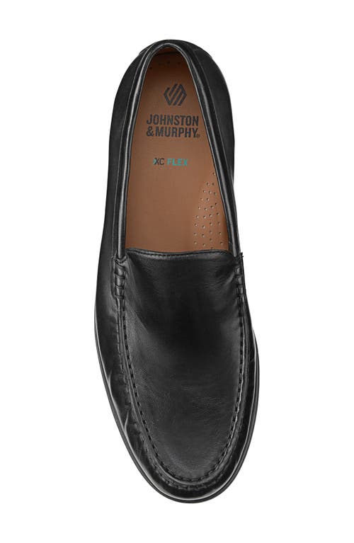 Johnston & Murphy Harrison Moc Toe Loafer In Black Glove Leather