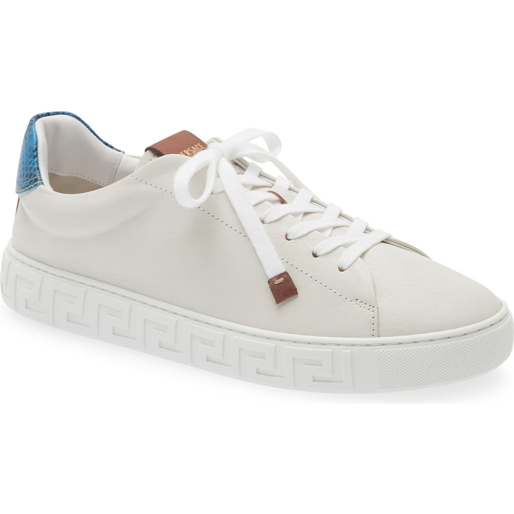 Versace First Line Greca Sneaker In White