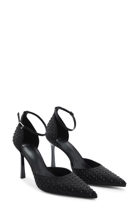 Crystal Ankle Strap Pump (Women)