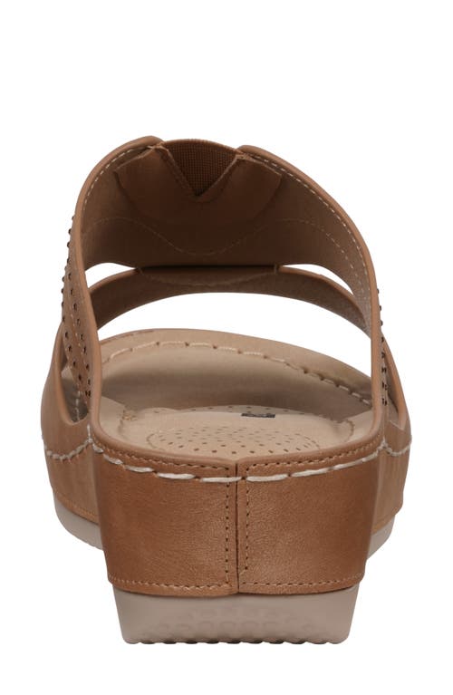 Gc Shoes Johanna Wedge Sandal In Gold/tan