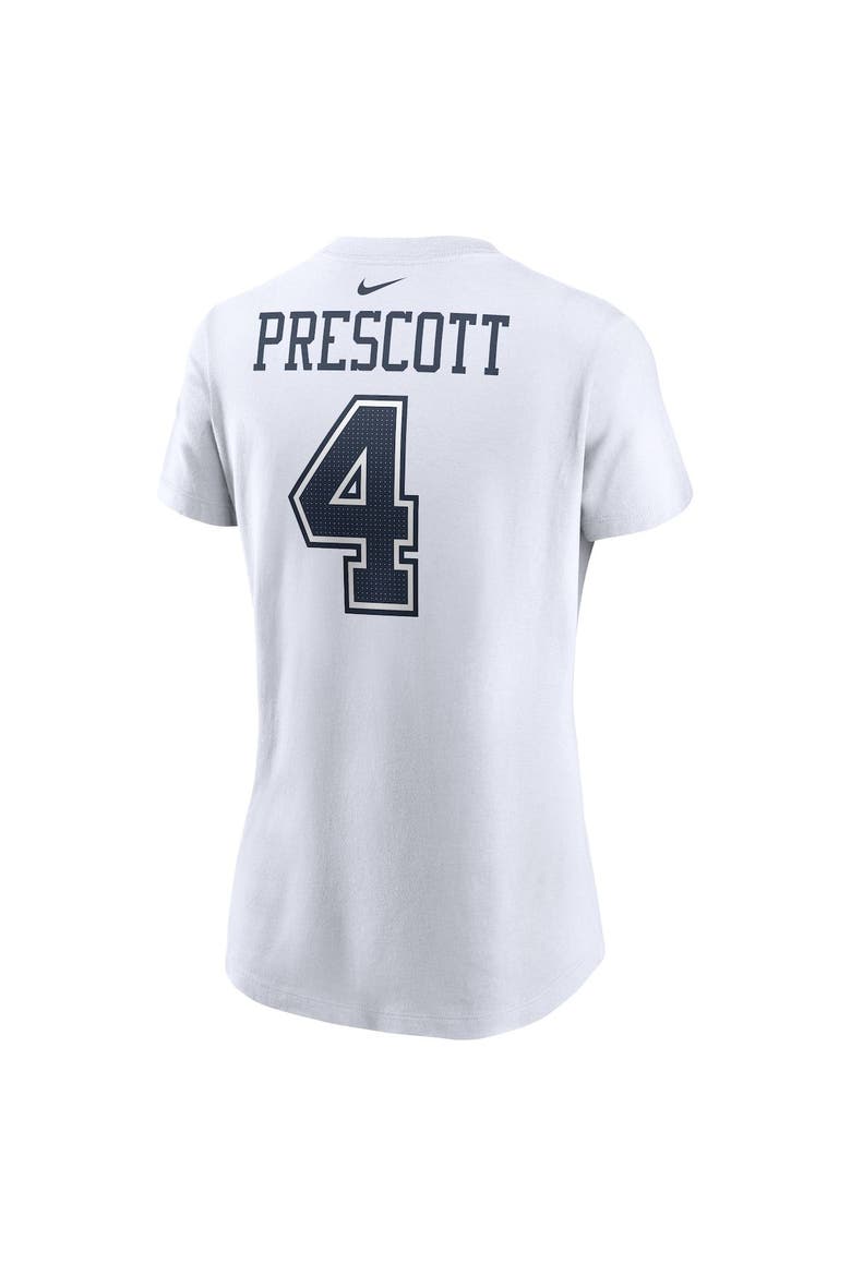 Women's Nike Dak Prescott White Dallas Cowboys Player Name & Number T-Shirt, Alternate, color, White