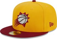 New Era Men's New Era Yellow/Red Phoenix Suns Fall Leaves 2-Tone 59FIFTY Fitted Hat