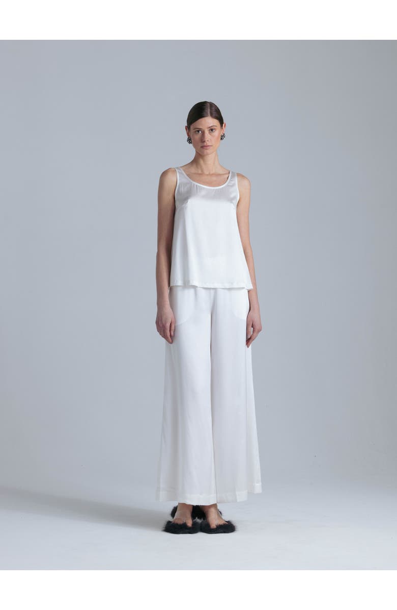 Alas Silk Tank Top, Alternate, color, Milk White