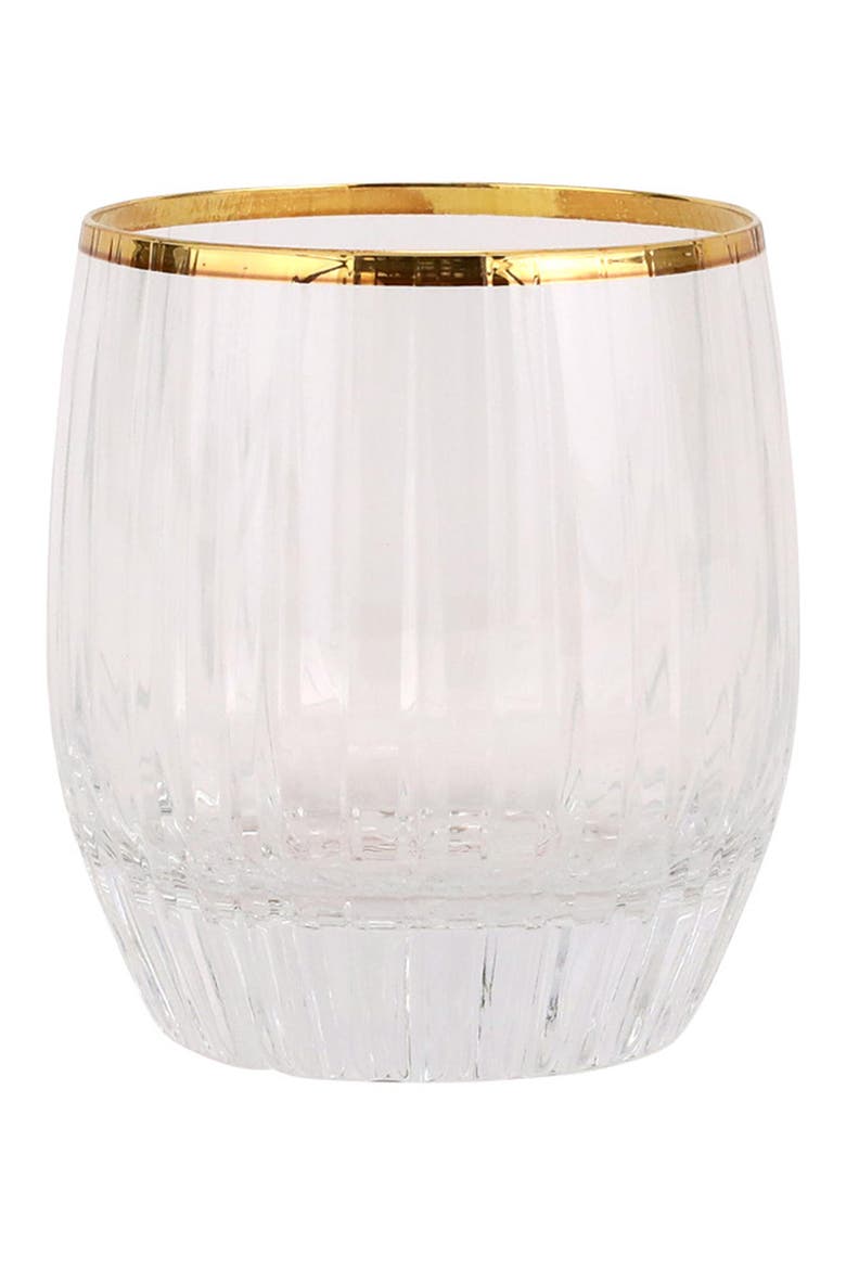 Natalia Double Old Fashioned Glass, Main, color, GOLD