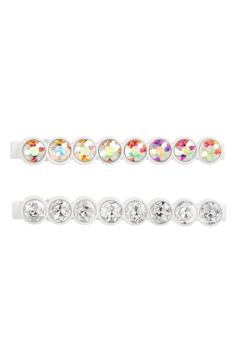 Tasha 2-Pack Crystal Hair Clips, Main, color, 