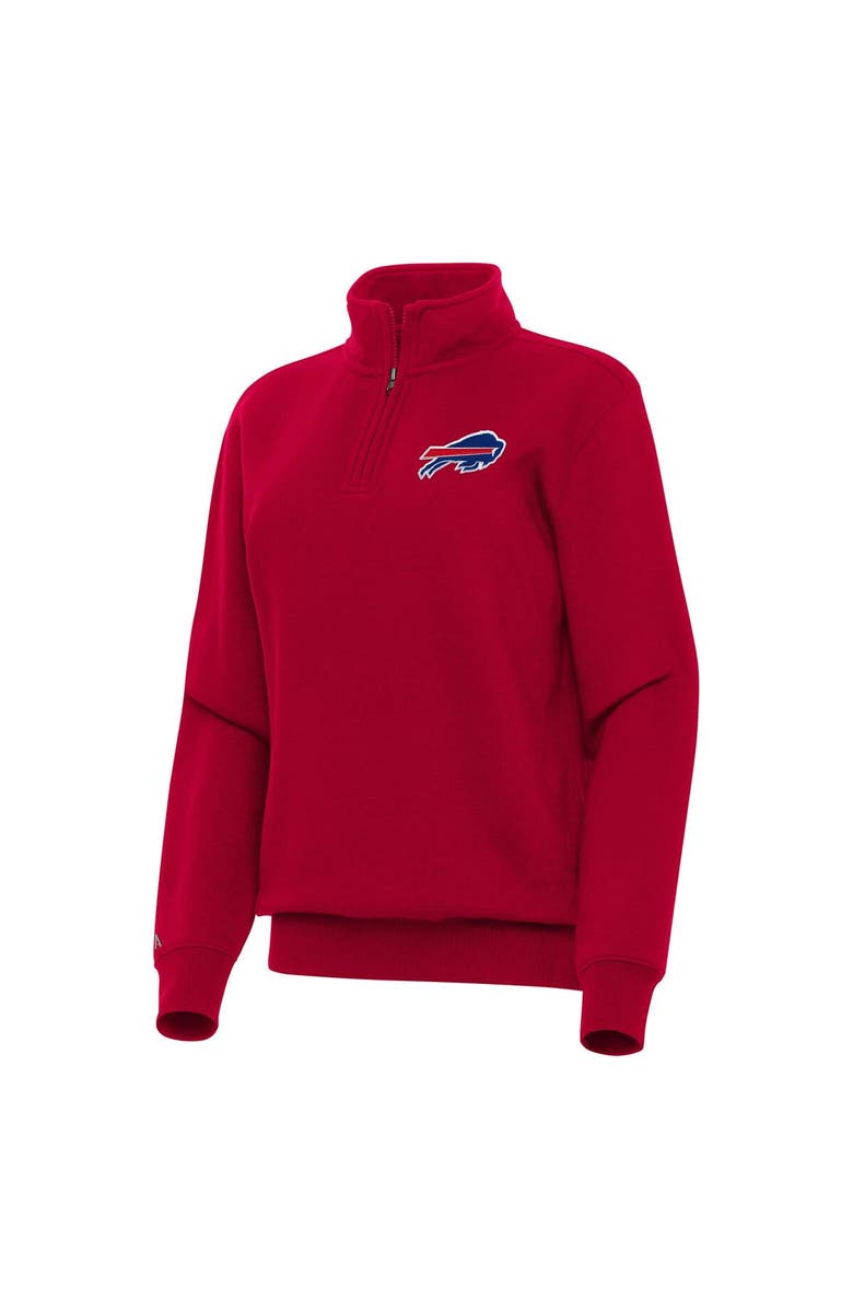 ANTIGUA Women's Antigua  Red Buffalo Bills Victory Quarter-Zip Top, Alternate, color, Red