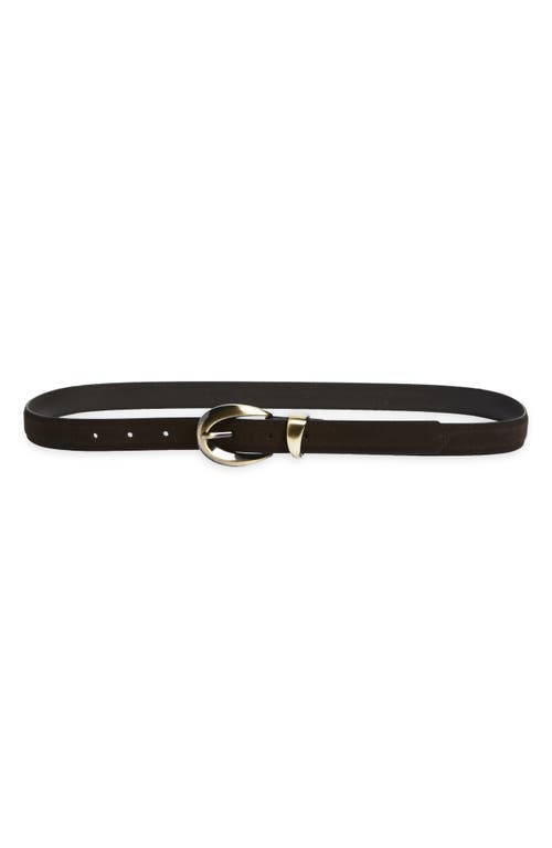 Treasure & Bond Maria Suede Belt In Black