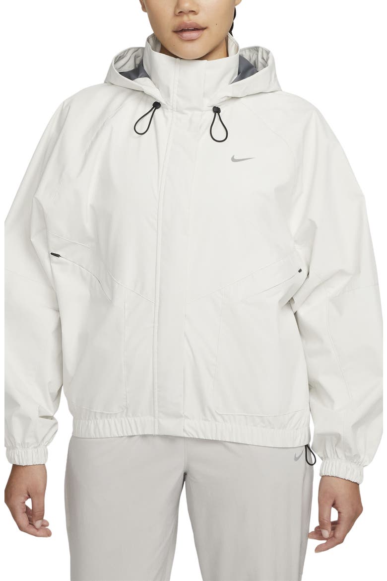 Swift Storm-FIT Running Jacket, Main, color, PALE IVORY/ BLACK