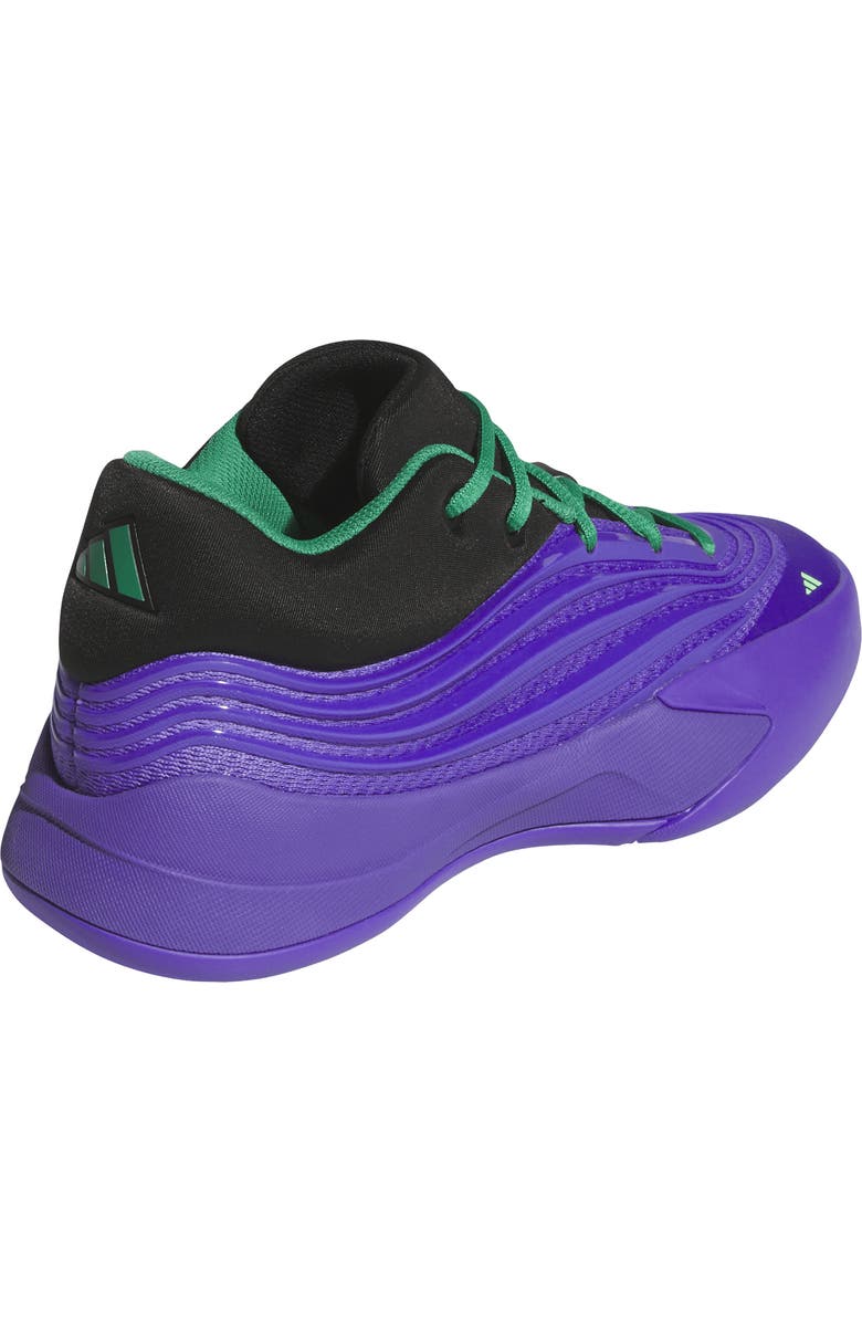 adidas Kids' Dame X Basketball Shoe, Alternate, color, Purple Rush/Black/Court Green