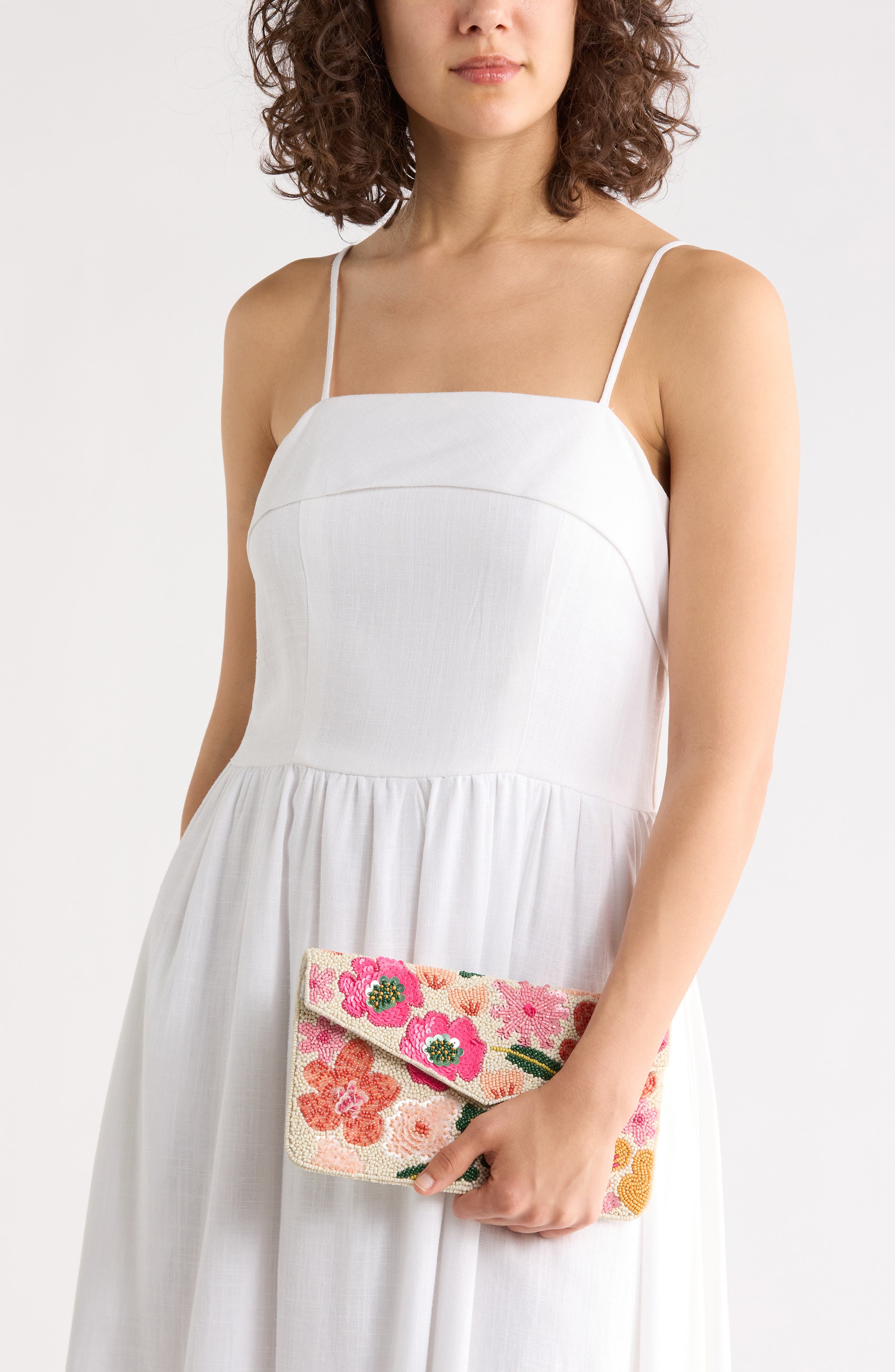 Collection XIIX Beaded Pop Floral Clutch, Alternate, color, 