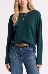 Treasure & Bond Waffle Knit Top