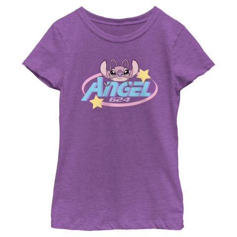 Girl's Lilo & Stitch Futuristic Angel 624  Graphic T-Shirt