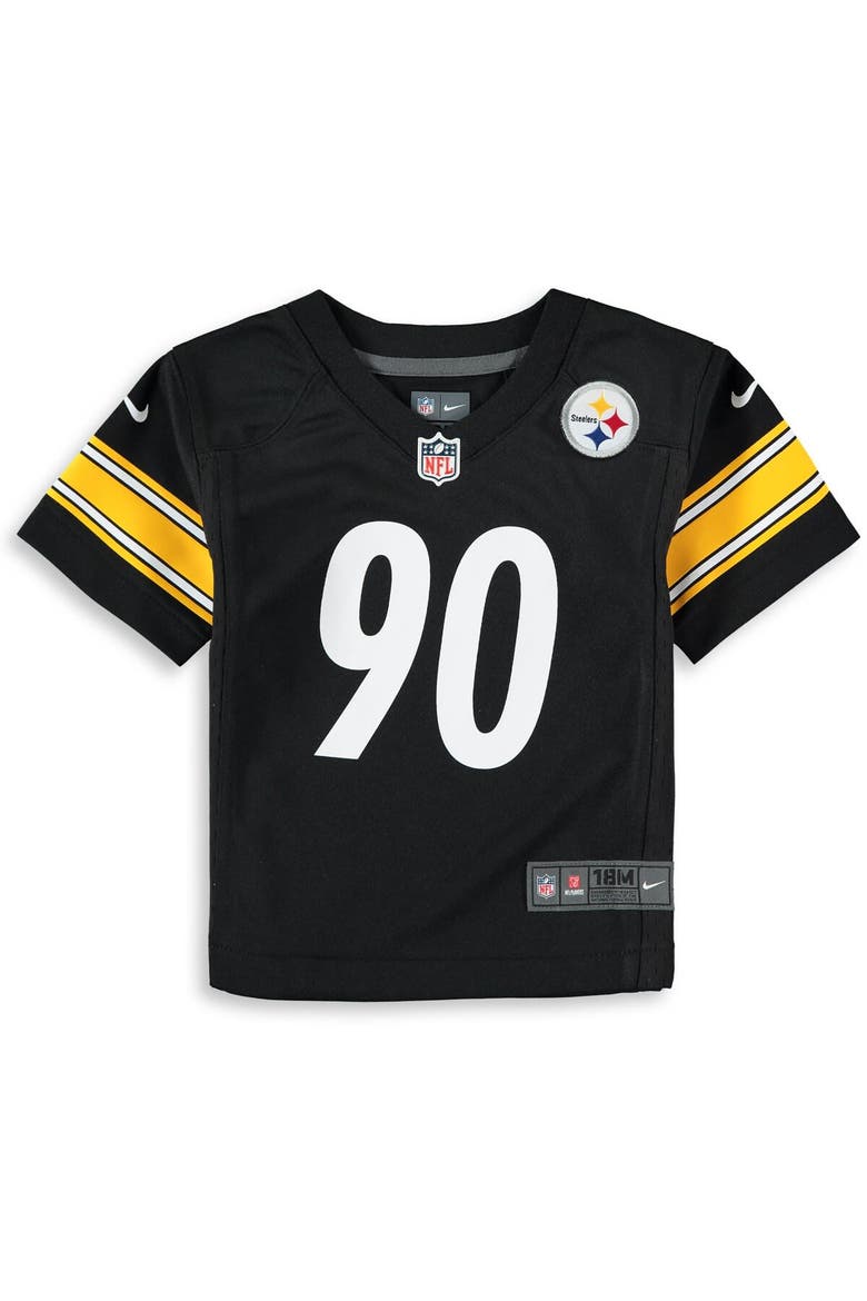 Infant Nike T.J. Watt Black Pittsburgh Steelers Player Game Jersey, Alternate, color, Black
