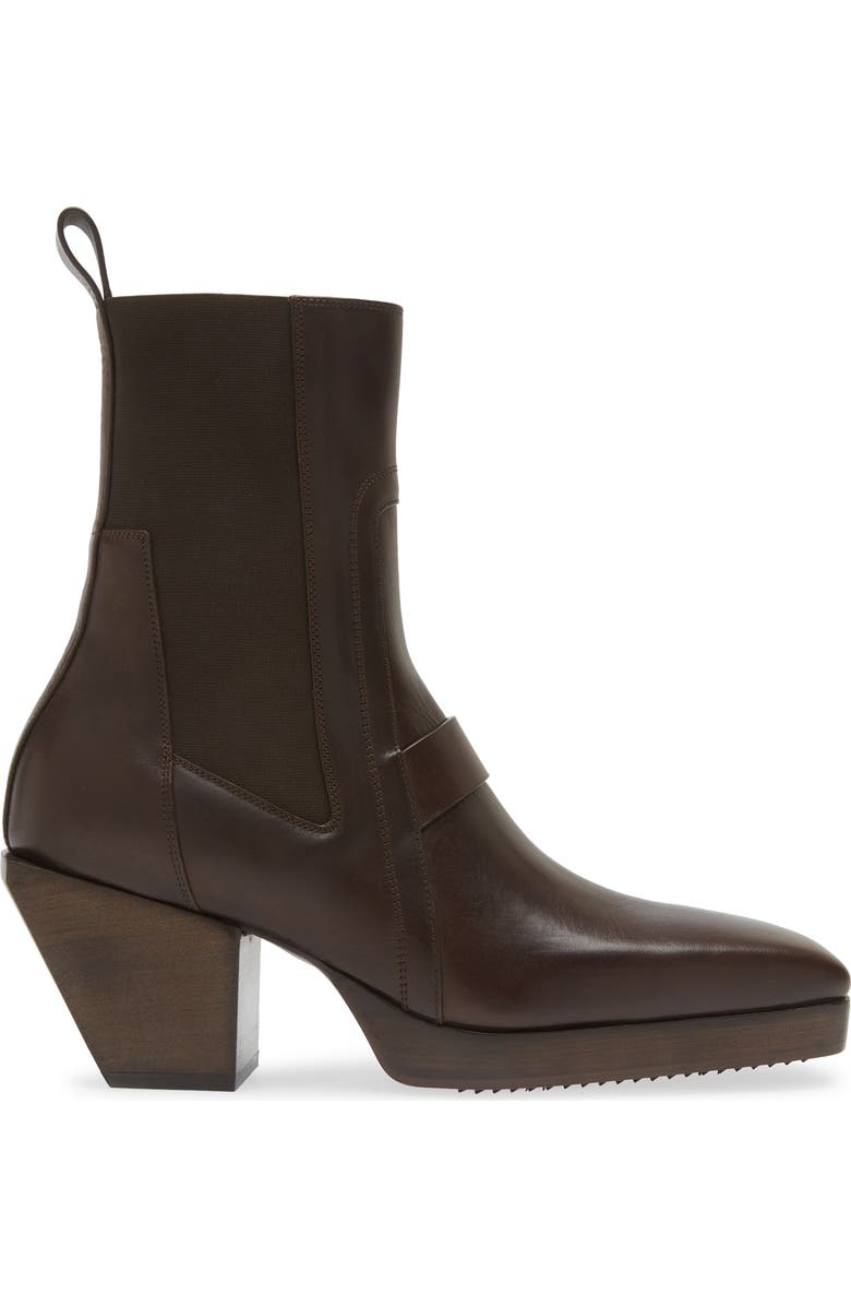 Rick Owens Square Toe Chelsea Boot, Alternate, color,