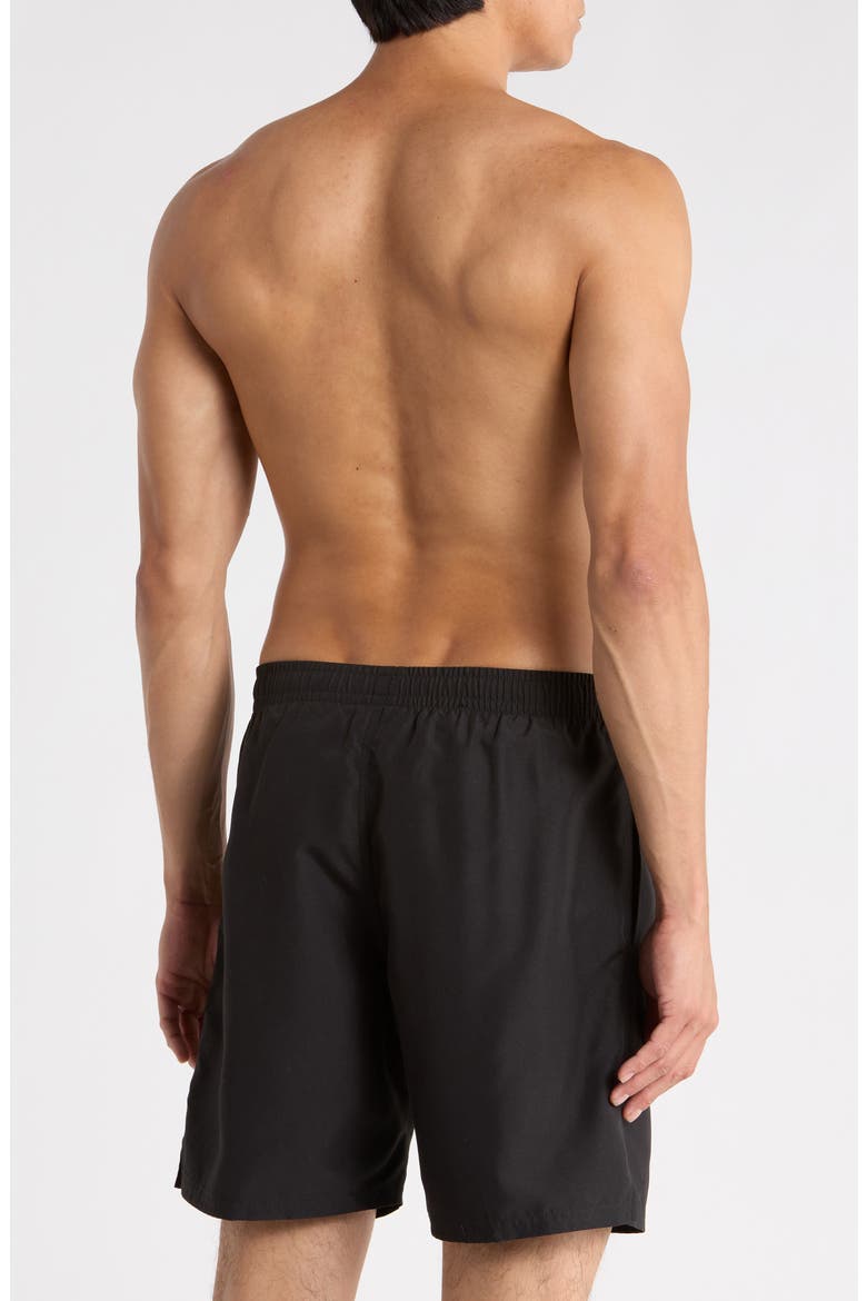 7-Inch Breaker Stacked Swim Shorts, Alternate, color, BLACK