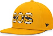 FANATICS Men's Fanatics Gold Boston Bruins Authentic Pro Team Rink Snapback Hat