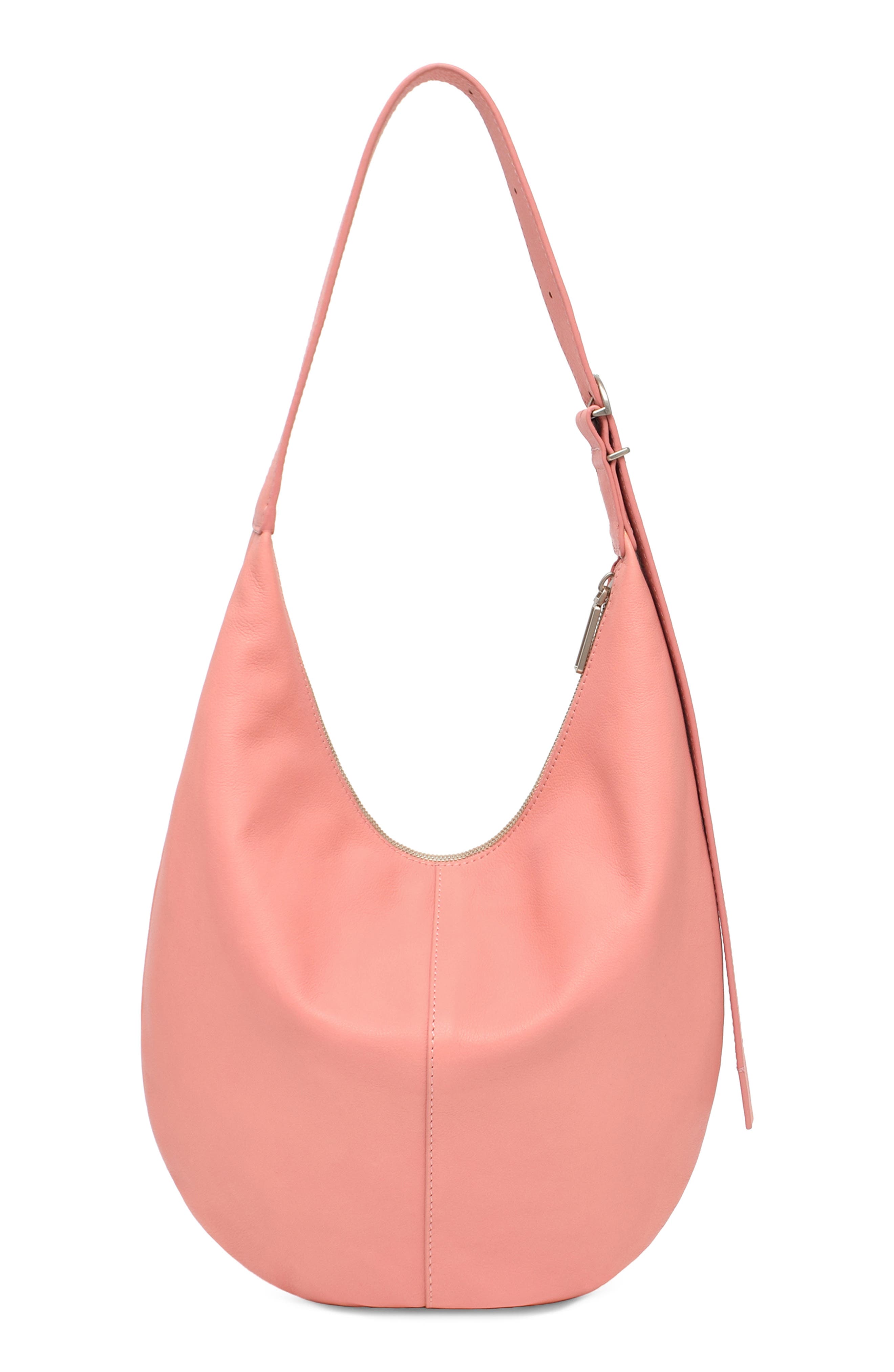 Wyatt Leather Hobo, Alternate, color, BRUSHED CORAL