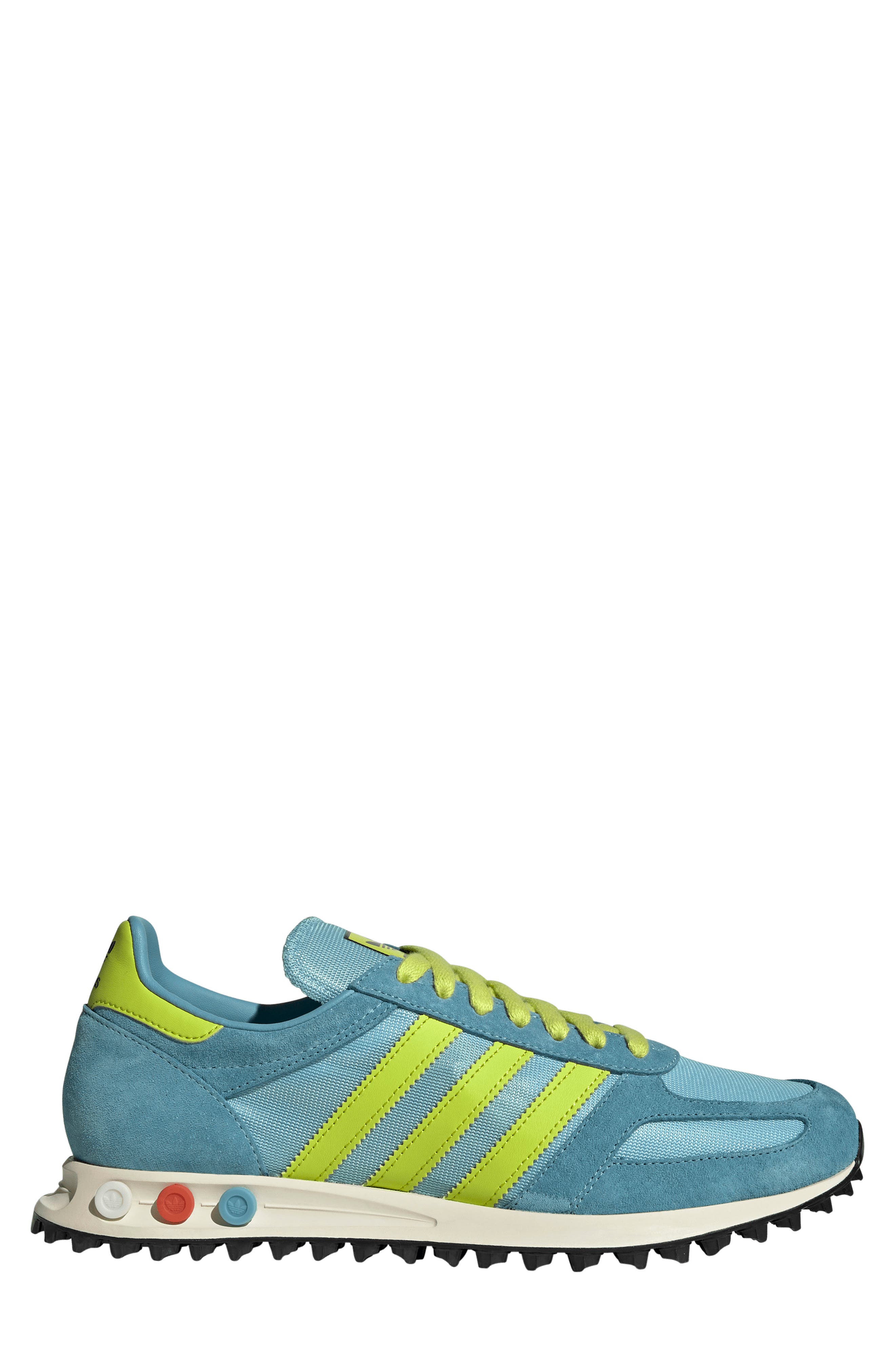 adidas Gender Inclusive LA Trainer OG Made in USA Sneaker, Alternate, color, Preloved Blue/ Yellow/ Blue