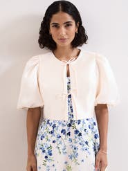 Phase Eight Paulina Cropped Puff-Sleeve Jacket