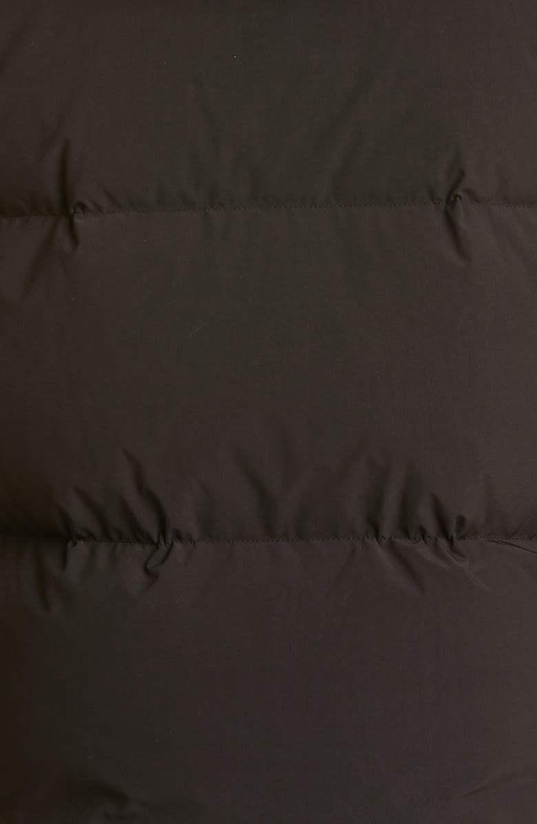 Off-White Bouclé Patch Down & Feather Fill Hooded Puffer Jacket, Alternate, color, 