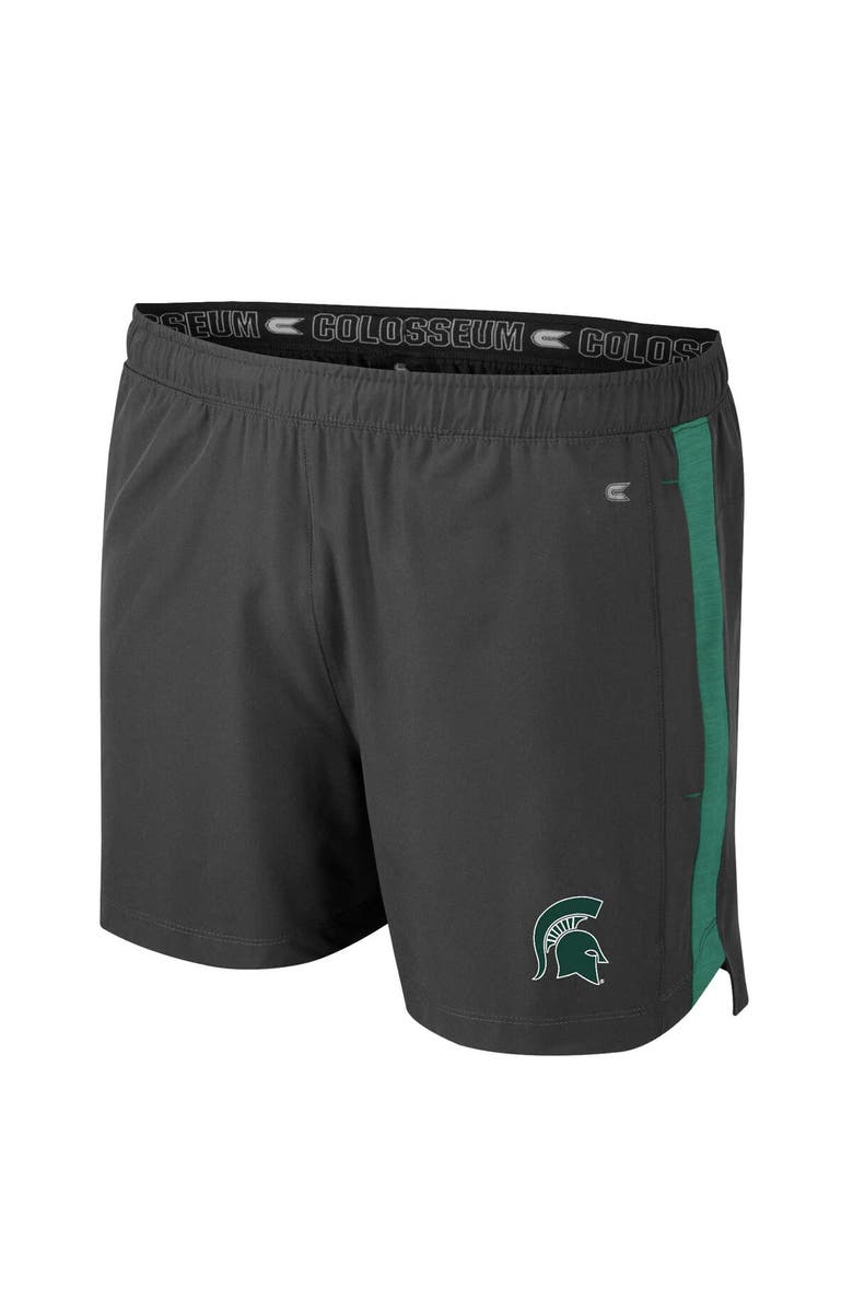 COLOSSEUM Men's Colosseum Charcoal Michigan State Spartans Langmore Shorts, Alternate, color, Charcoal