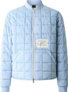 Moose Knuckles Transit Down Denim Liner Bomber Jacket