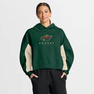 FANATICS Women's Fanatics Green Minnesota Wild Back Check Boxy Hoodie