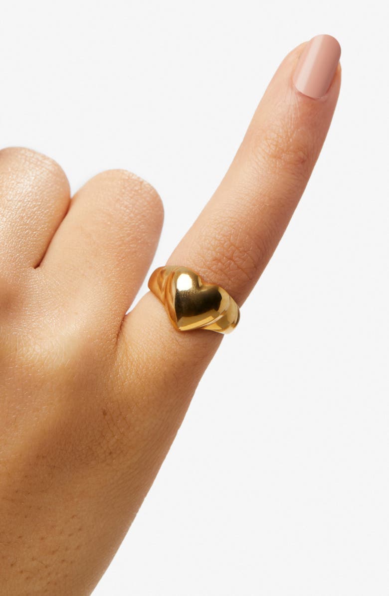 Ana Luisa Heart Ring - Isla, Alternate, color, Gold