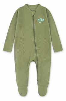 Nike Cotton Blend Ribbed Zip Footie