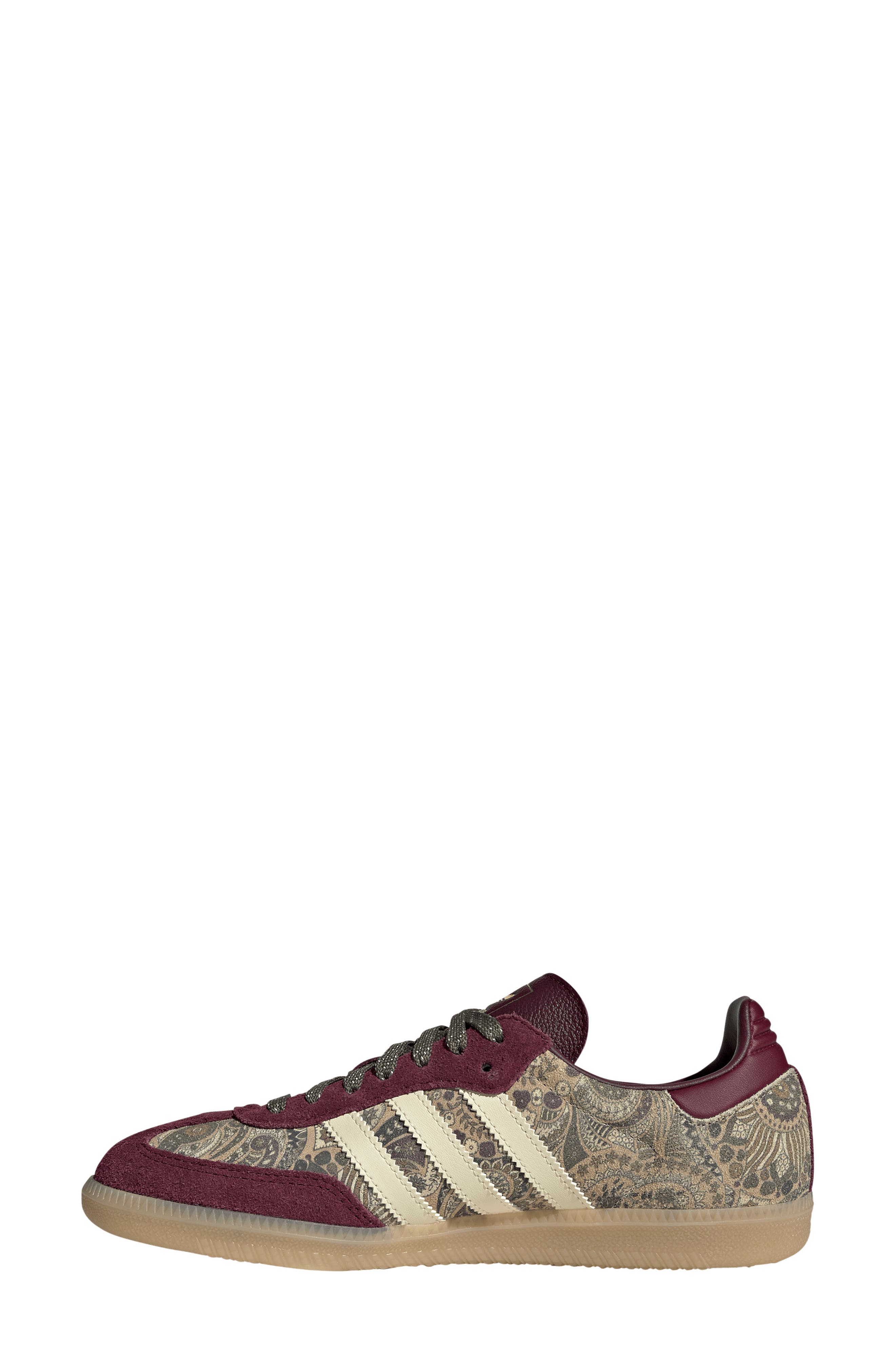 x Liberty London Samba Sneaker, Alternate, color, MAROON/VANILLA/OLIVE