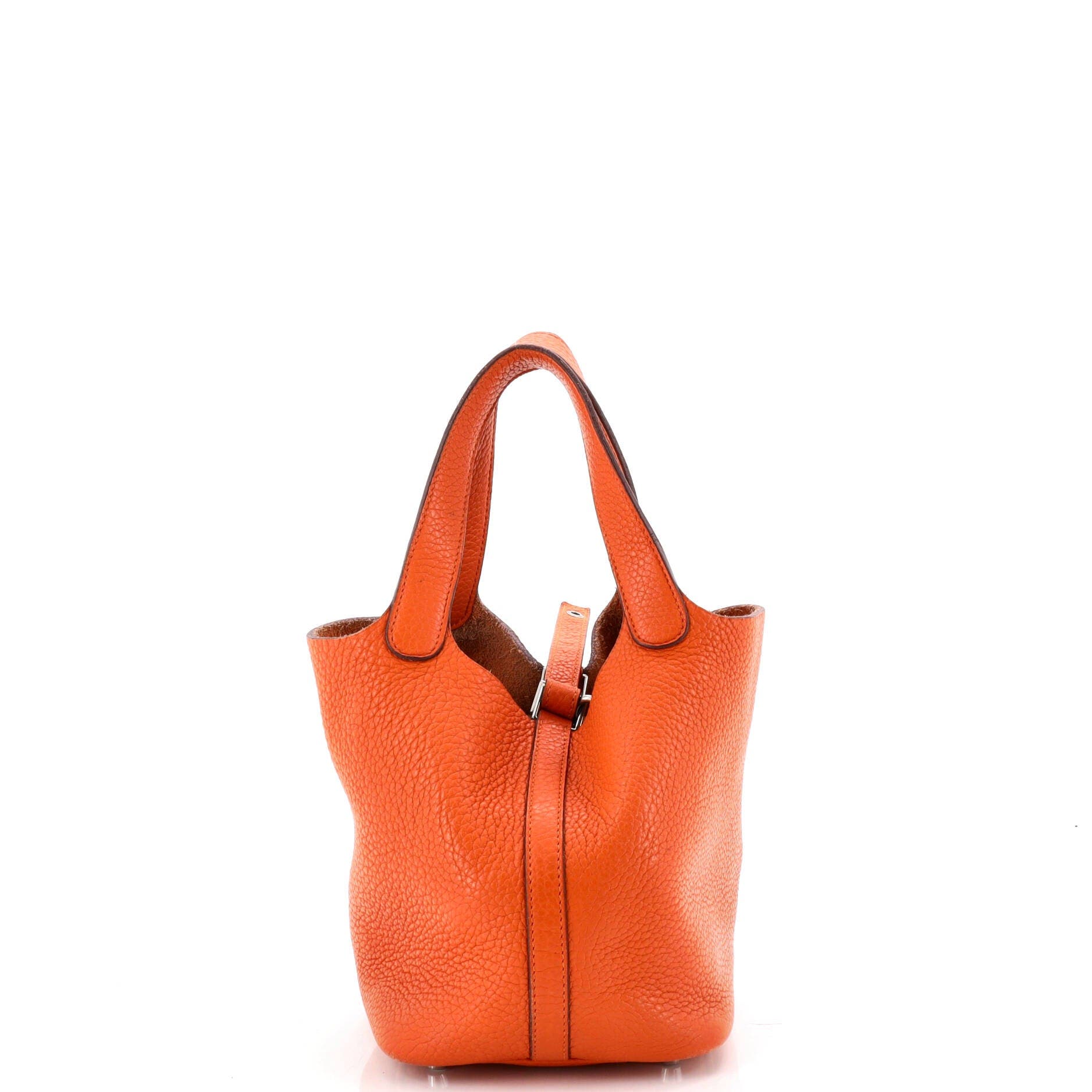 Picotin Lock Bag Clemence PM, Alternate, color, Orange H