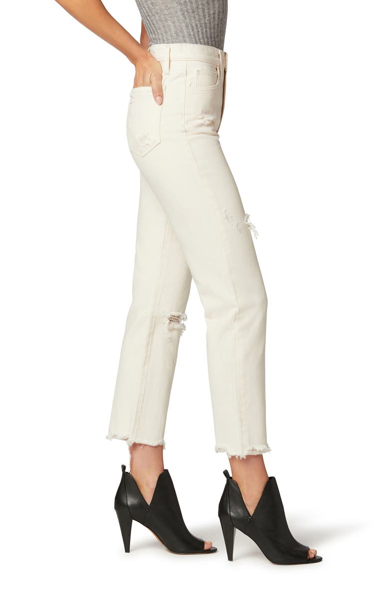 Joe's The Honor Ripped High Waist Ankle Straight Leg Jeans, Alternate, color, 