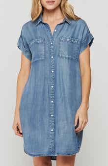 VELVET HEART Marcie Button Up Shirt Dress