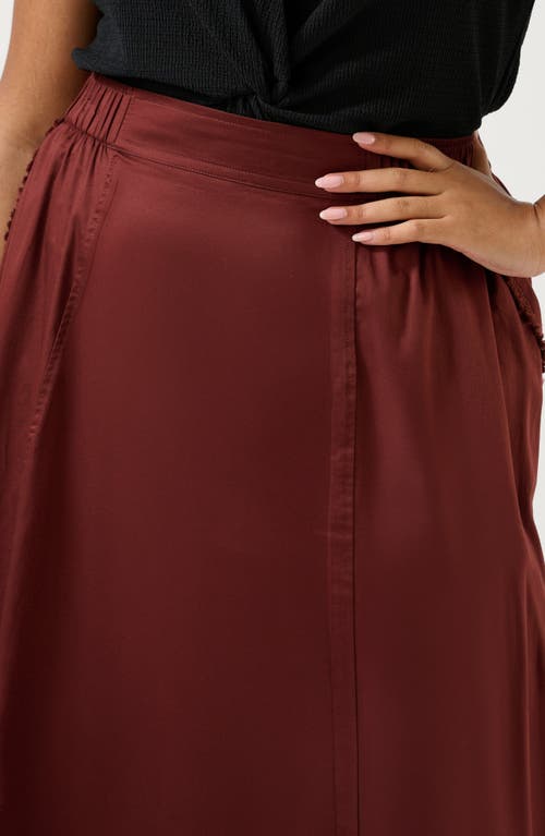 Estelle Sahara Breeze Midi Skirt In Brown