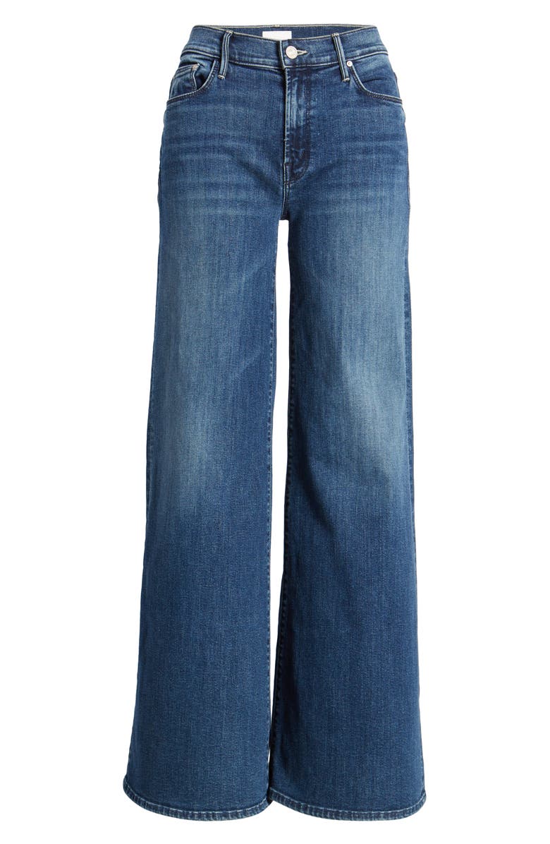 MOTHER The Twister Sneak High Waist Flared Wide Leg Jeans, Alternate, color, 