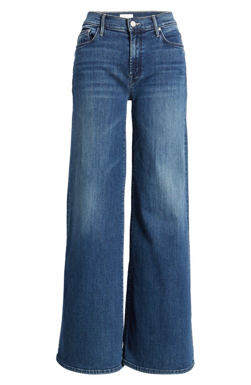 Mother Womens Perfectly Imperfect The Tomcat Roller Skimp Wide-leg Denim Jeans In Blue