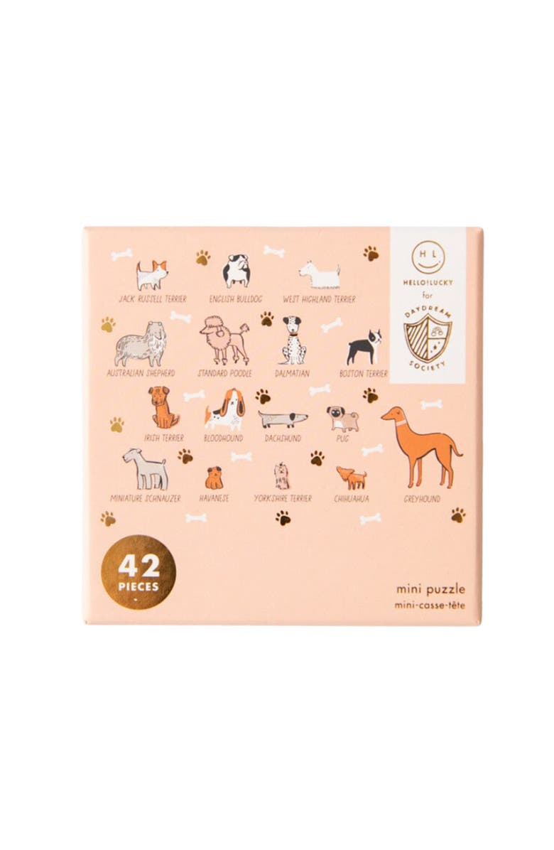 Daydream Society Bow Wow Breeds Mini Puzzle, Main, color, Assorted Pre-Pack