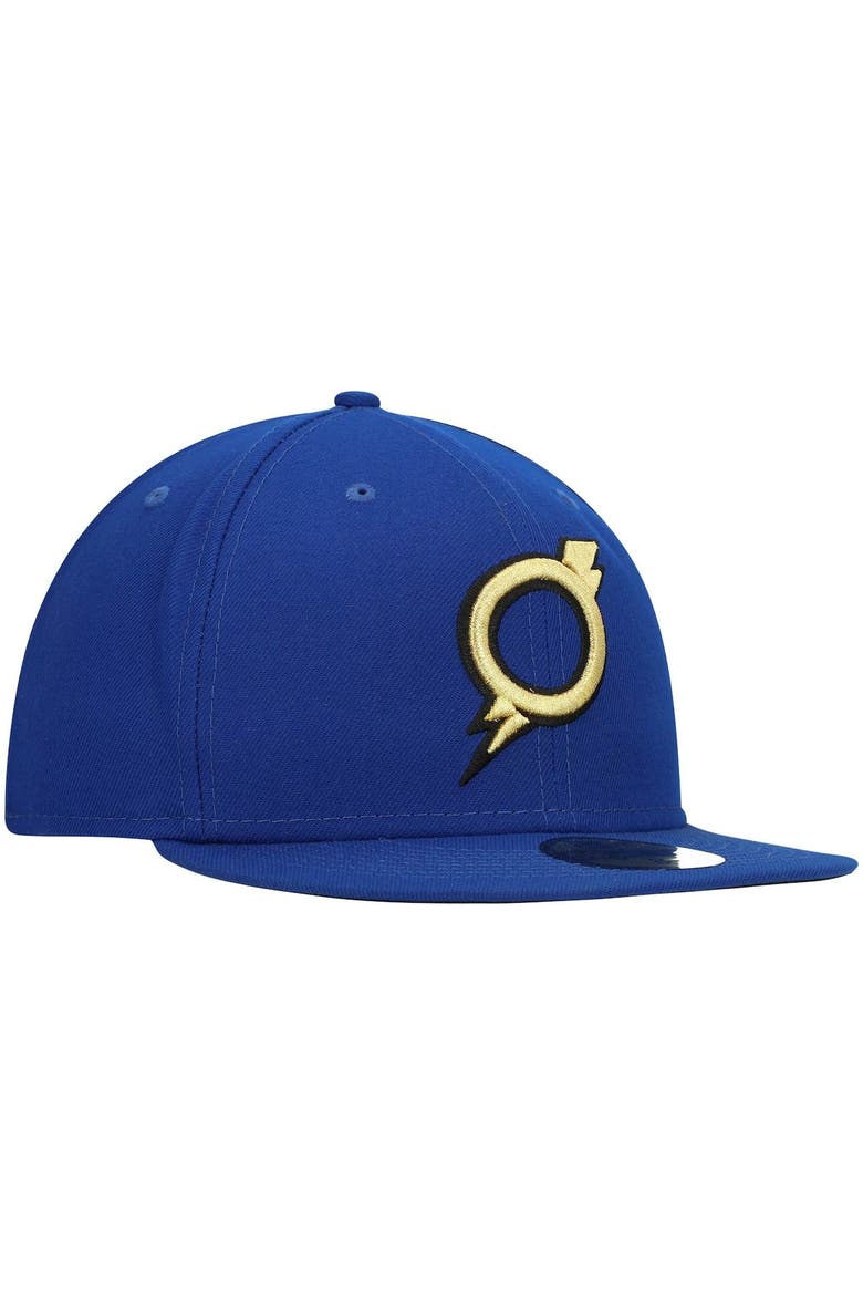 Men's New Era Blue Omaha Storm Chasers Authentic Collection Team Alternate 59FIFTY Fitted Hat, Alternate, color, Blue