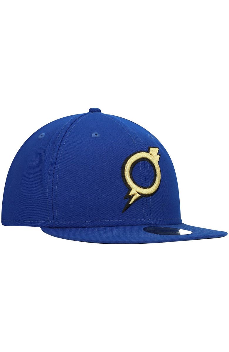New Era Men's New Era Blue Omaha Storm Chasers Authentic Collection Team Alternate 59FIFTY Fitted Hat, Alternate, color, Blue