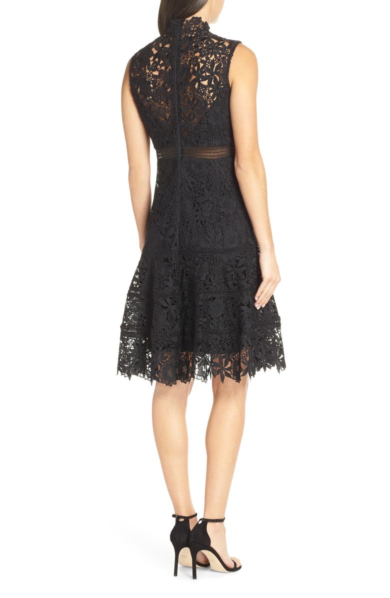 Bardot Elise Lace Cocktail Dress, Alternate, color, 