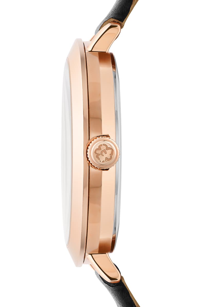 Ted Baker Ammy Floral Leather Strap Watch, 34mm, Alternate, color,