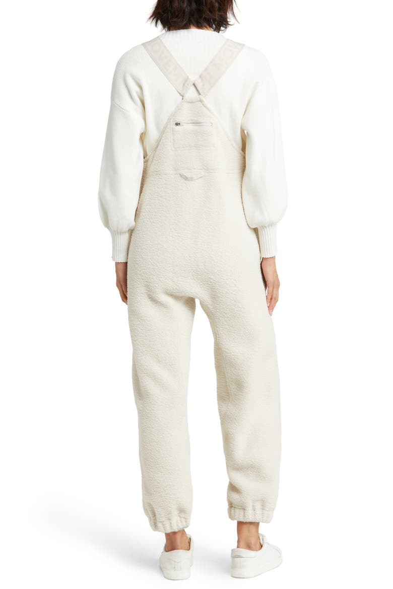 FP Movement Hit the Slopes High Pile Fleece Snow Bibs, Alternate, color, MUTED BEIGE