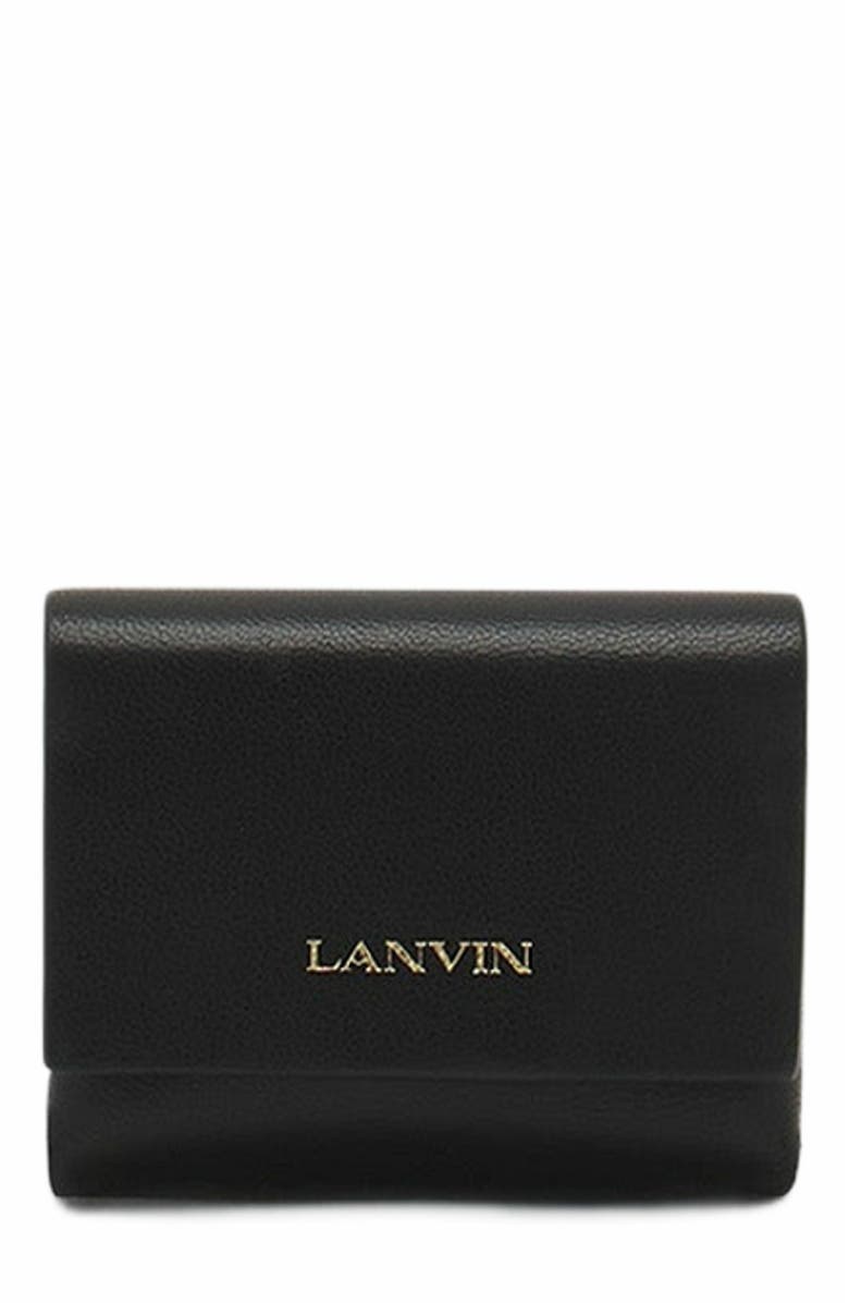 Lanvin Signature Leather Case For Airpods Pro, Main, color, Black