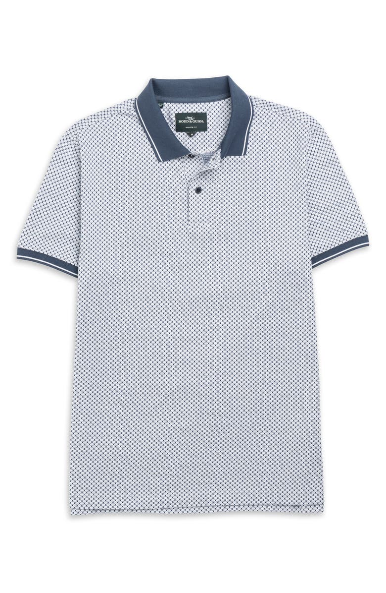 Rodd & Gunn Lynden Sports Fit Geo Jacquard Cotton Polo, Alternate, color, 