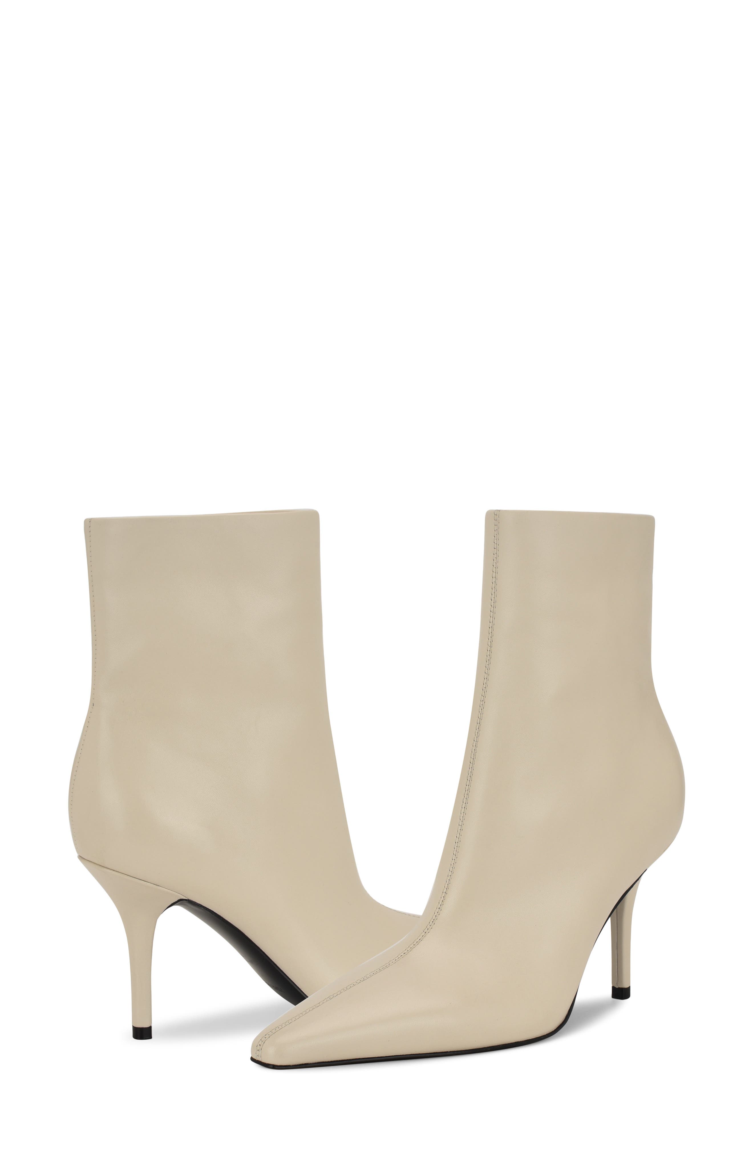Nine West Ohmy Pointed Toe Bootie, Alternate, color, Ivory
